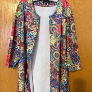 Slinky Brand Multicolor Patterned Garment